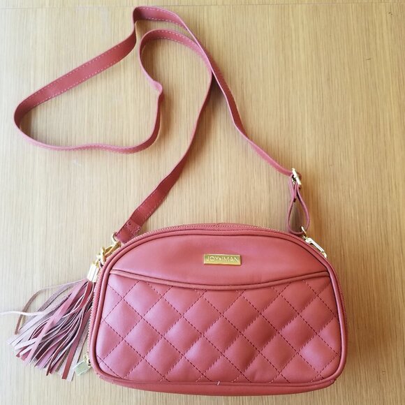 Joy & Iman Quilted Leather Crossbody Purse - Picture 2 of 12